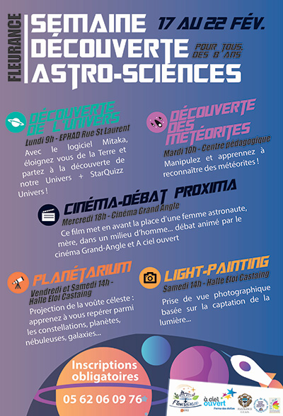 Semaine Découverte Astro-Sciences